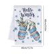 thumbnail image 3 of Paños de cocina navideños | Paños para secar platos | Paños de cocina de poliéster de 60 x 40 cm para cocinar, hornear y decorar fiestas, 3 of 5