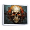thumbnail image 2 of Designart "Skull magic Remains Geometric I" Modern Floater Framed Wall Art Living Room, 2 of 7