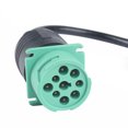 thumbnail image 3 of Tignapoo 9-Pin to OBD2 16-Pin Diagnostic Cable for Cummins Trucks - High-Quality Connector for Truck Scanners, Durable PVC Material, Easy Plug-and-Play Use, Fast Performance, Black & Green Design, 3 of 6