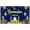 3A, variant on Blue Background Ramadan Themed Banner with Golden Mosque Lanterns Flowers and Crescent Moon Party Decors Backdrop Photography Props for Ramadan Celebrations Family Gatherings Community Events