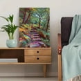 thumbnail image 5 of Psychedelic Forest Path Canvas Painting，Vibrant Nature Wall Decor for Living Room Bedroom Hallway, 5 of 8
