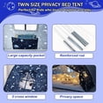 thumbnail image 5 of Bed Tent Bed Canopy Twin Size with Bottom,Kids Tent Indoor Floor with Lights Portable Foldable Bunk Curtains for Girls Boys (Galaxy, Twin), 5 of 18