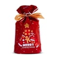 thumbnail image 2 of Bolsas con cordón impresas navideñas Empaquetado de regalo de fiesta Presenta Paquetes de juguete de envoltura Bolsas vacías Accesorios de decoración Tipo 3 10 piezas Jumpingount HA009363-05, 2 of 6