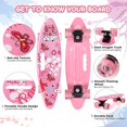 thumbnail image 4 of Planches à Roulettes Mini Cruiser de 22 Pouces pour Enfants avec Roues en PU Lumineuses Colorées Débutants Planche à Roulettes Complète, 4 of 11