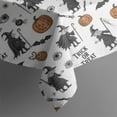 thumbnail image 5 of White Halloween Witch Pumpkin Pattern Square Tablecloth,Waterproof Square Table Cover,Wipeable Spillproof Washable Table Cover for Home Kitchen Party Decor 60"x60"(152x152cm), 5 of 6