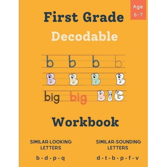 Decodable Workbook for Kids Ages 6 - 7: Dyslexia-Friendly Activities to Improve Reading Skills, Exercises for Decoding W, (Paperback)