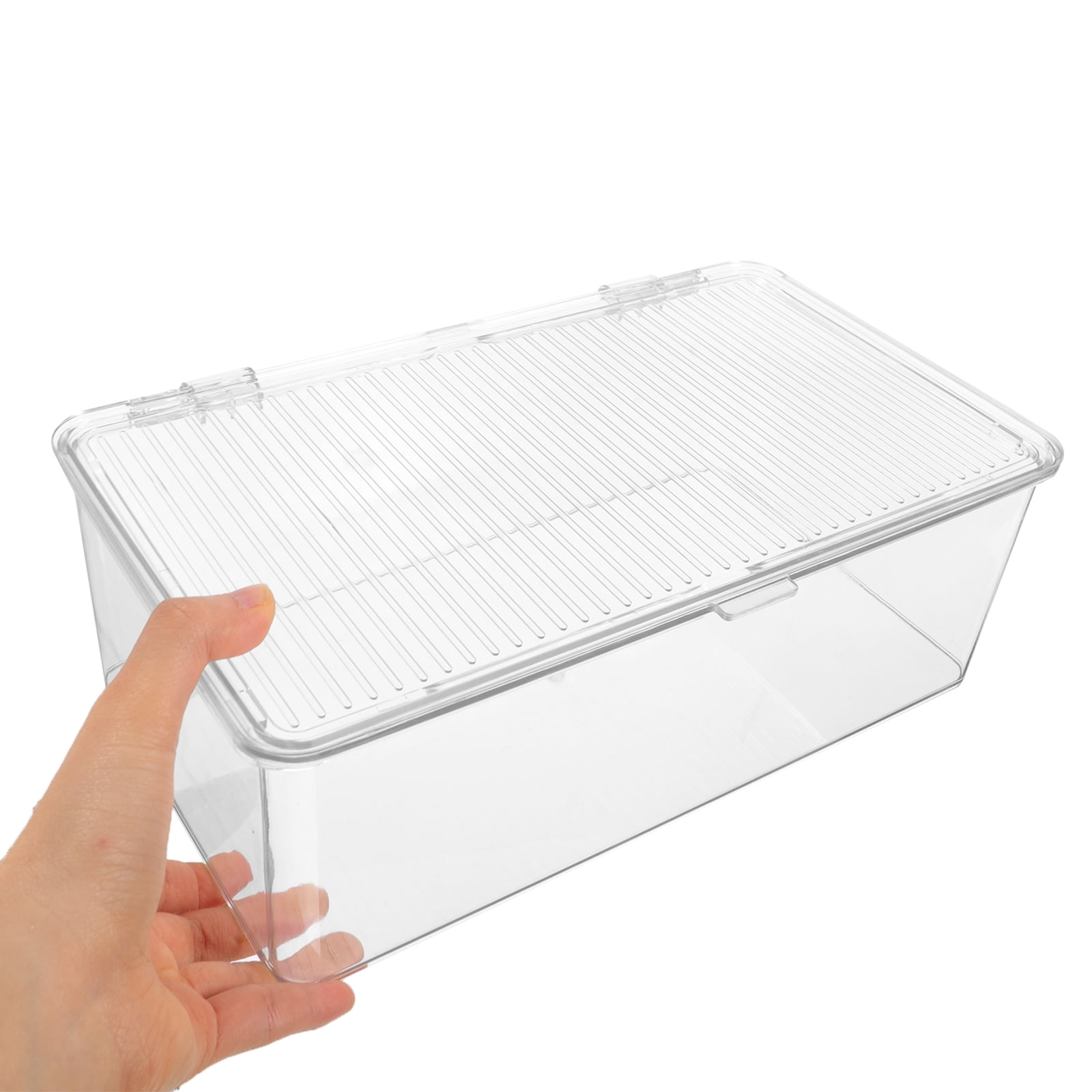 DVD Storage Box CD Storage Container DVD Holder Portable CD Storage Organizer with Lid