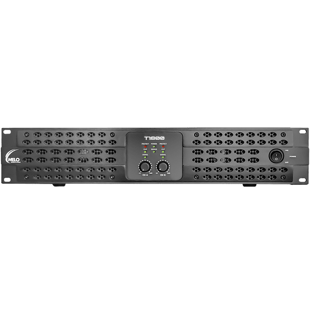 Amplificador Melo T1800 900w Clase AB 60Hz 15A