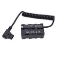 thumbnail image 2 of Dummy Battery Power Adapter Cable, LED Display Long Life Safe D TAP To Double Sided NP F Power Adapter Optimal Performance ABS  for NP F550 F750 F970 Batteries, 2 of 7