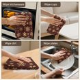 thumbnail image 5 of 6 Pcs Funny Kitchen Towels,Brown Christmas Snowflake Pattern Microfiber Dish Towels,Kitchen Tea Towels,Kitchen Towel Set (18" X 26"), 5 of 7