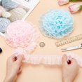 thumbnail image 6 of 6 Yards Sewing Lace Trim Fabrics 1-5/8 Inch Ruffle Pleated Chiffon Trim Retro Organza Tulle Fabric Ribbon for DIY Dress Collars Headwear Craft Decoration Gift Wrapping for DIY, 6 of 9