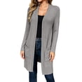 thumbnail image 3 of cocolona Long Cardigans for Women LightWeight Long Sleeve Open Front Casual Solid Color Cardigan Tops, 3 of 8