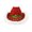 Red2, variant on Western Cowboy Hat with Festive Christmas Patterns for Casual Stage Wear and Party Events Red4 One Size