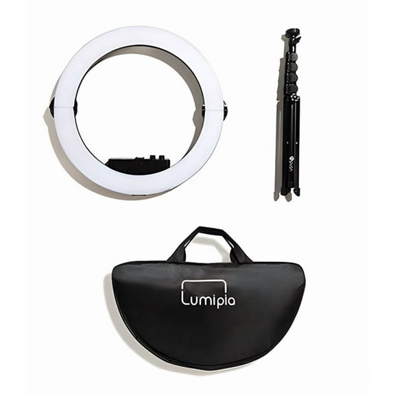 lumipia 18" LED Ring Light with Stand Adjustable Brightness