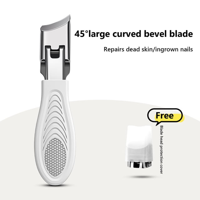 Fiudx Cortaúñas Profesional de Acero Inoxidable para Uñas de Los Pies, con Recogedor de Uñas Integrado, Corta Uñas Gruesas Sin Esfuerzo, Ideal para El Cuidado Personal En Casa, Ideal para Personas Ma