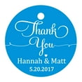thumbnail image 1 of 100 Pcs Papier Cadeau Rond Personnalisé Merci à Suspendre Tags Cadeaux de Mariage Personnalisés Tags, 1 of 1