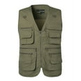 thumbnail image 2 of Men's Lightweight Outdoor Fishing Vest with 16 Pockets – Loose Casual Utility Cargo Vest for Travel & Safari, 2 of 5