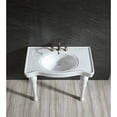 thumbnail image 4 of Kingston Brass VPB1368 Imperial 36" Ceramic Console Sink and Legs (8-Inch, 3-Hole), White, 4 of 8