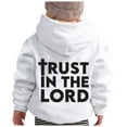 thumbnail image 4 of ZHOUCHANKIDS Sweatshirts Hoodies For Teen Girls Trendy Graphic Children's Alphabet Print Hooded Long Sleeved Hoodie Shirts Cute Pullover Sweater 4-5 Years, 4 of 5
