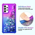 thumbnail image 6 of for Galaxy A53 Case,Samsung A53 5G Case with HD Screen Protector,Gradient Quicksand Glitter Liquid Floating Waterfall Durable Girls Cute Phone Case for Samsung Galaxy A53 5G (Purple/Blue), 6 of 14