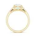 thumbnail image 2 of Rosec Jewels Lab Diamond Wedding Ring Set - Circle Engagement Ring with Sapphire Band (2 Ct, 8 mm), 18K Yellow Gold, US 7.00, 2 of 8
