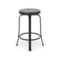 thumbnail image 5 of Noble House Salome Modern Industrial Faux Wood Overlay Swiveling Counter Stool, Set of 2, Black, 5 of 8