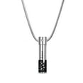 thumbnail image 4 of Only Love Cylinder Memorial Cremation Jewelry Urn Ashes Holder Necklace (Silver - Black), 4 of 5