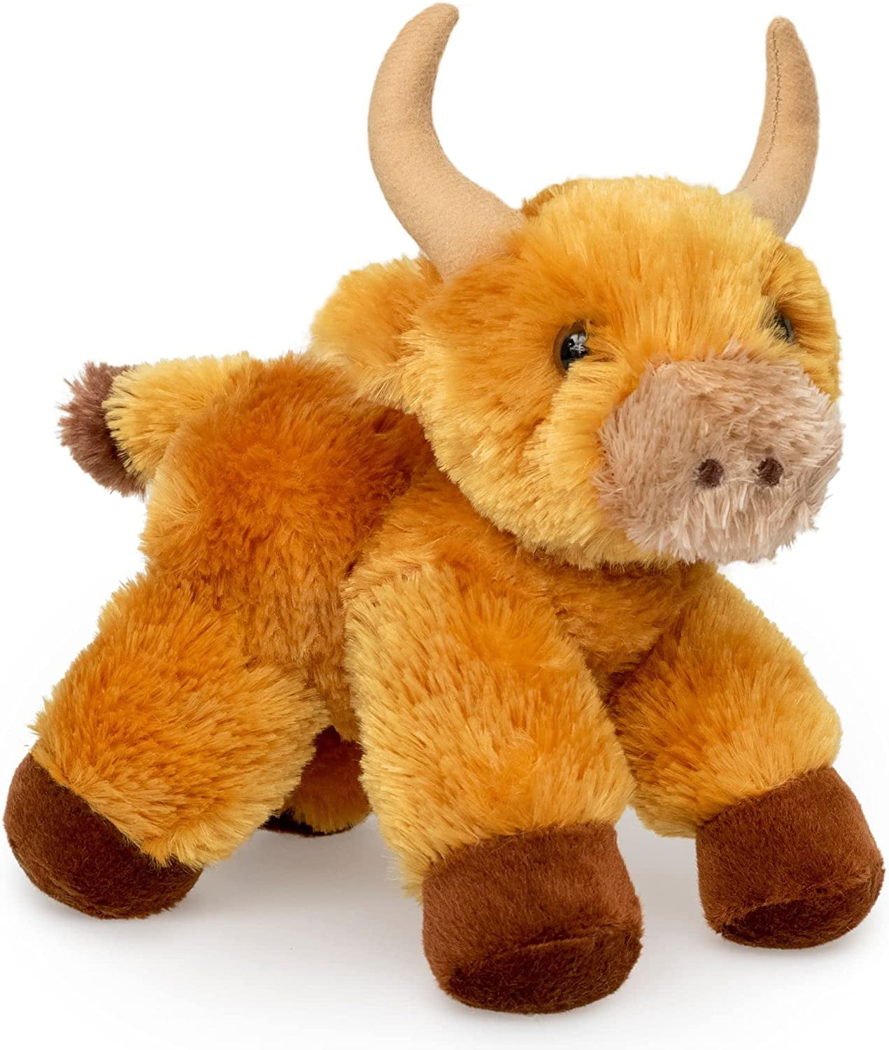 8" Fluffy Cary Cow Stuffed Animals Cow Soft Cuddly Cow Plush Stuffed