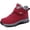 Red, variant on Northblanc Womens Winter Snow Boots Outdoor Hiking Boots Warm Faux Leather Lined Waterproof Anti-Slip Ankle Booties for Walking