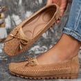 thumbnail image 6 of YOUYEDIAN Orthopedic Dress Shoes for Women Arch Support Non Slip Slip on Work Shoes Wide Width Mesh Stretch Business Casual Shoes Soft 2026 New Orthopedic Shoes (Camel), 6 of 8