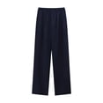 thumbnail image 2 of SOOMLON Pants for Men Loose Fit Big and Tall Trousers Elastic Waist Wide Leg Cropped Pants Casual Weekend Pants, 2 of 5