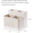 thumbnail image 3 of LZLINGMEI 1PC Desktop Storage Organizer,Pencil Card Holder Box Container for Office Supplies(Tan), 3 of 11