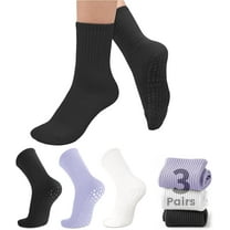 3 Pairs Grip Pilates Socks Non-Slip Yoga Socks for Women Pilates, Pure Barre, Barefoot Workout, Pregnancy, Hospital