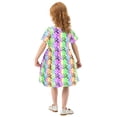 thumbnail image 6 of joogoo Multicolor Checkered-a1 Girls' Short Sleeve Dress Kids Dresses 4T, 6 of 8