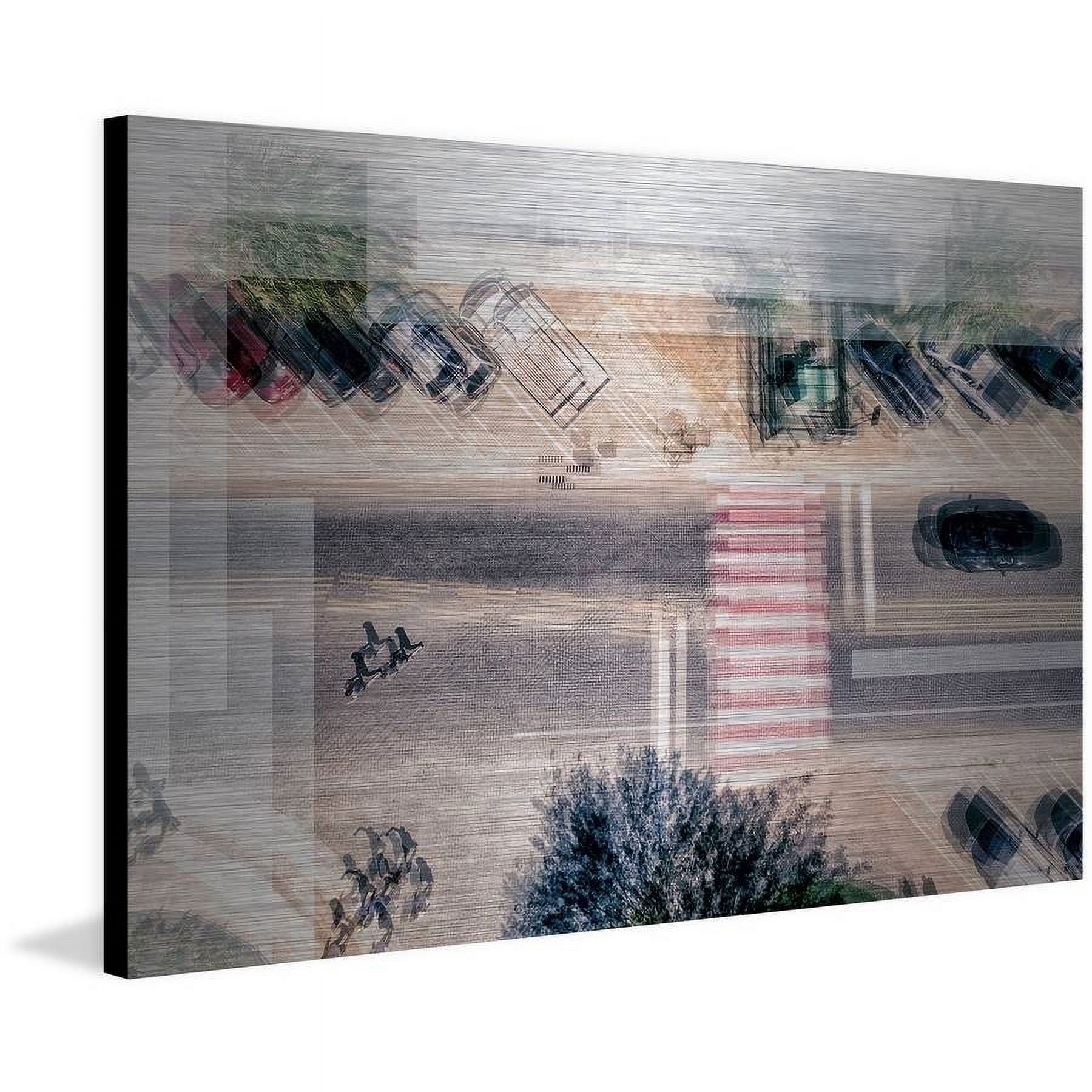 "Above the Walls" Painting Print on Brushed Aluminum