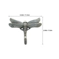 thumbnail image 2 of Raindrops 2Ud Dragonfly Bracket Para Colgar Ropa Metálico Con Vintage En Color Plata Para Hogar, 2 of 8