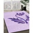thumbnail image 2 of Ahgly Company Indoor Rectangle Patterned Tyrian Purple Area Rugs, 4' x 6', 2 of 6