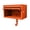 Orange, variant on Car Garage Key Holder with Opening Door Adhesive Wall-Mounted Organizer Dual-purpose Decorative Hook for Home Office