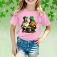 thumbnail image 2 of TZEWGL Tops For Kid Short Sleeve Round Neck Cartoon Prints Trendy Fans Present Blouse For Toddlers size 3-4T, 2 of 4