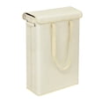 thumbnail image 1 of ¡Ahorros de verano! Cesta para la ropa sucia Pretxorve con tapa, alta y delgada, con asas, con forro, para baño, dormitorio, organización y almacenamiento, color blanco., 1 of 6