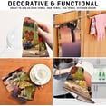 thumbnail image 2 of Barrel Wineglasses Bottle Tea Towels Set of 6 Vineyard Sunset Kitchen Dish Cloth with Hanging Loop, 18"x28"Lint-Free Absorbent Towel for Kitchen Drying Wiping and Cleaning, 2 of 5