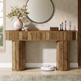 thumbnail image 6 of Tribesigns 63 Inch Console Table, Farmhouse Long Sofa Table Behind Couch for Hallway, Living Room, Entryway, Rustic Brown, 6 of 7
