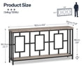 thumbnail image 2 of HOOBRO 2-Tier Entryway Table, Console Table, Display Stand with Open Storage, for Entryway, Foyer, Living Room, Bedroom, Dining Room, Hallway, Greige and Black BG128XG01, 2 of 9