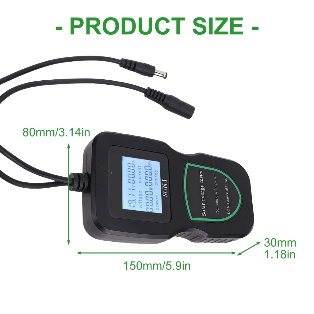 MOMOJIA Solar Panel Tester MPPT Photovoltaic Panel Multimeter 100W/200W/300W/500W