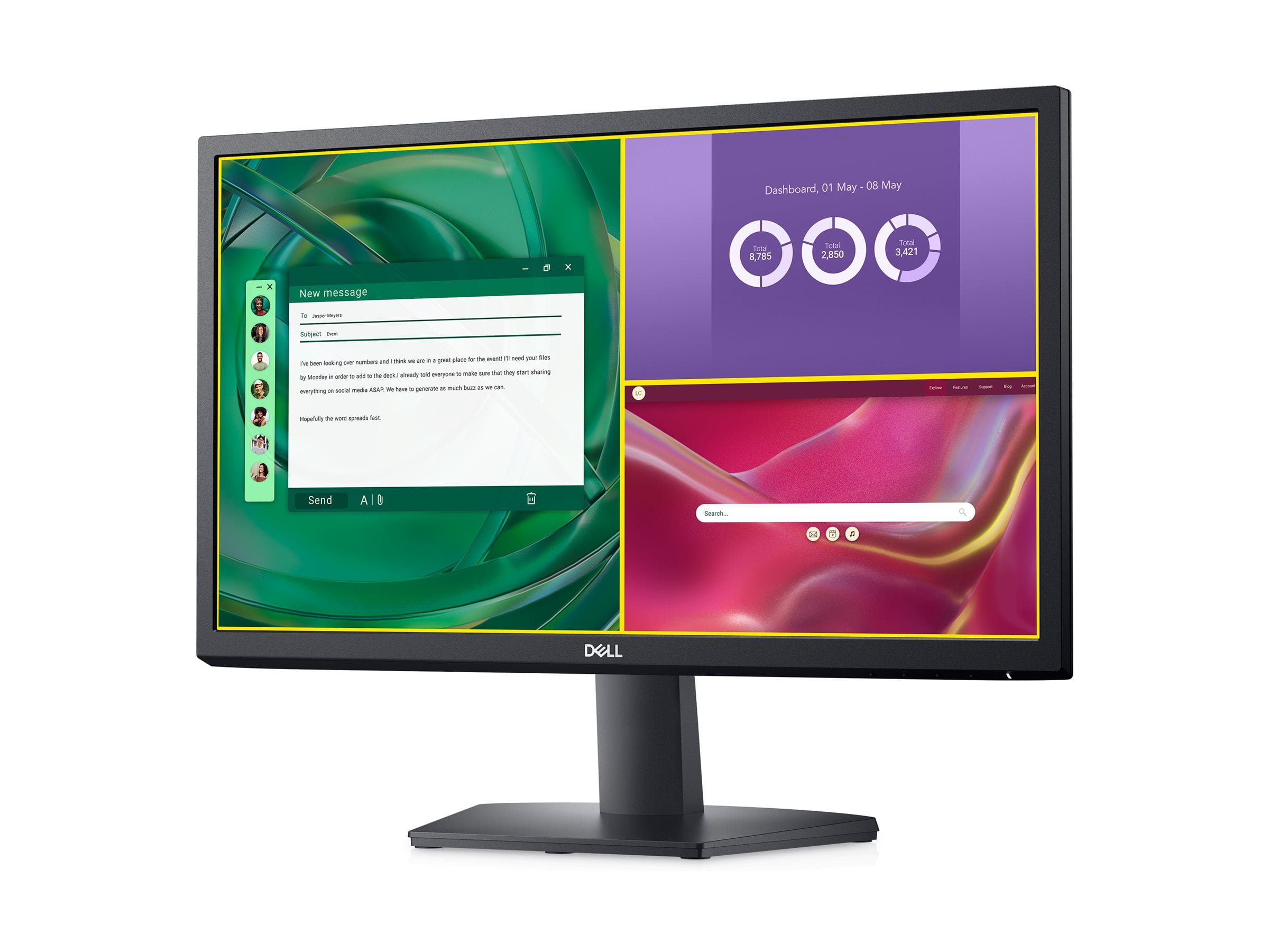 Dell 1 Pack SE2225H VA Monitor Black 22 Inch Full Hd 75 Hz 5 Ms