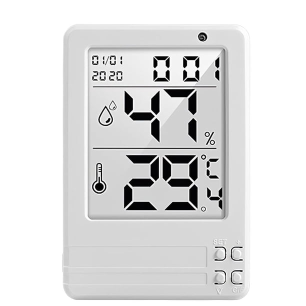 Retroiluminación Automática Inteligente Termómetro Digital Electrónico Luminoso E Higrómetro Medidor De Temperatura Y Humedad Del Hogar Para Oficina Sala De Estar Hogar Noticed TO005460-01