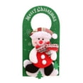 thumbnail image 4 of YOHAVEN Christmas Door Hanger Decorations Santa Snowman Moose Door Knob Ornament Merry Christmas Hanging Sign for Front Door Mantle Furniture Handle Indoor Home Holiday Party Decor, 4 of 5