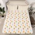 thumbnail image 2 of Homewish Country Leaves Twin Sheet Sets,Plam Leaf Twin Fitted Sheet,Boho Bohemain Flat Sheet For Men Women,Microfiber Bedroom Decor,3 Pieces, 2 of 7