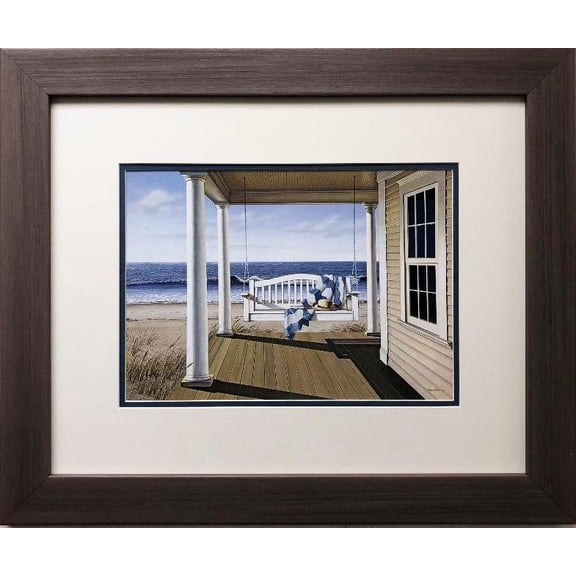 Daniel Pollera "Soft Winds" New CUSTOM FRAMED Art Generic