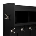 thumbnail image 4 of Woodland Full Entryway Storage Set with Doors in Black Oak - Engineered Wood, 4 of 7